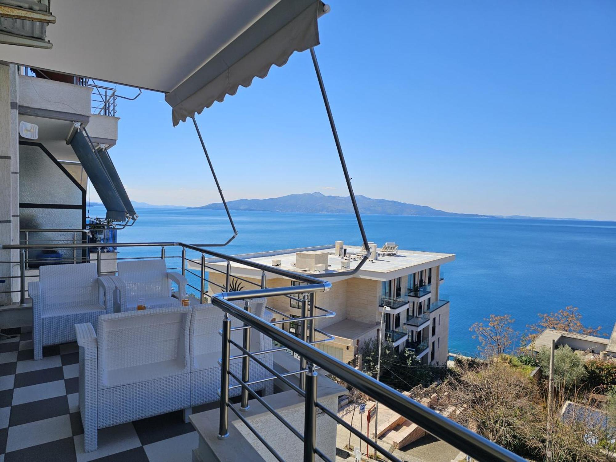 Ferienwohnung Sunset Tarraces Sarandë Exterior foto