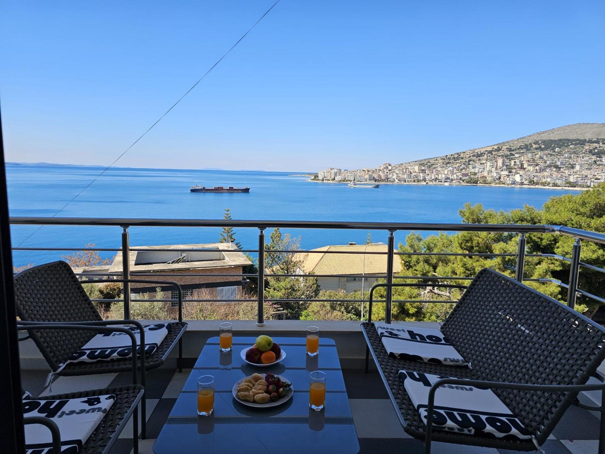 Ferienwohnung Sunset Tarraces Sarandë Exterior foto