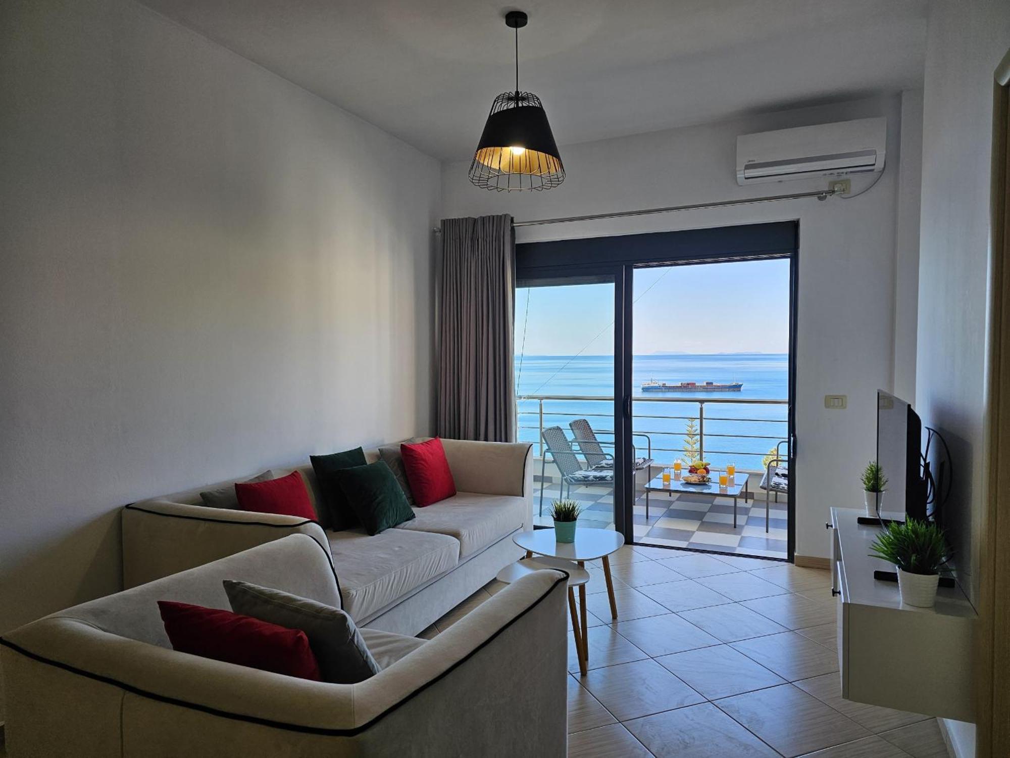 Ferienwohnung Sunset Tarraces Sarandë Exterior foto