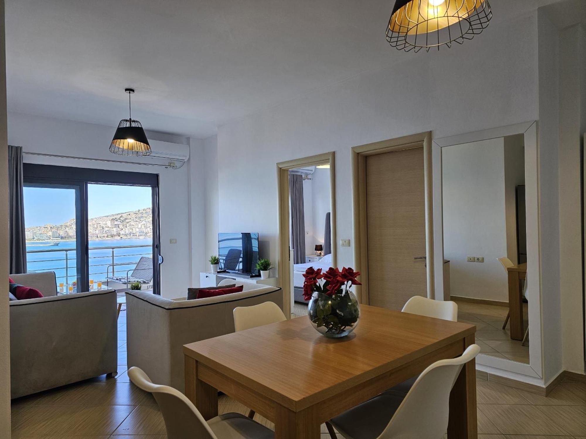 Ferienwohnung Sunset Tarraces Sarandë Exterior foto