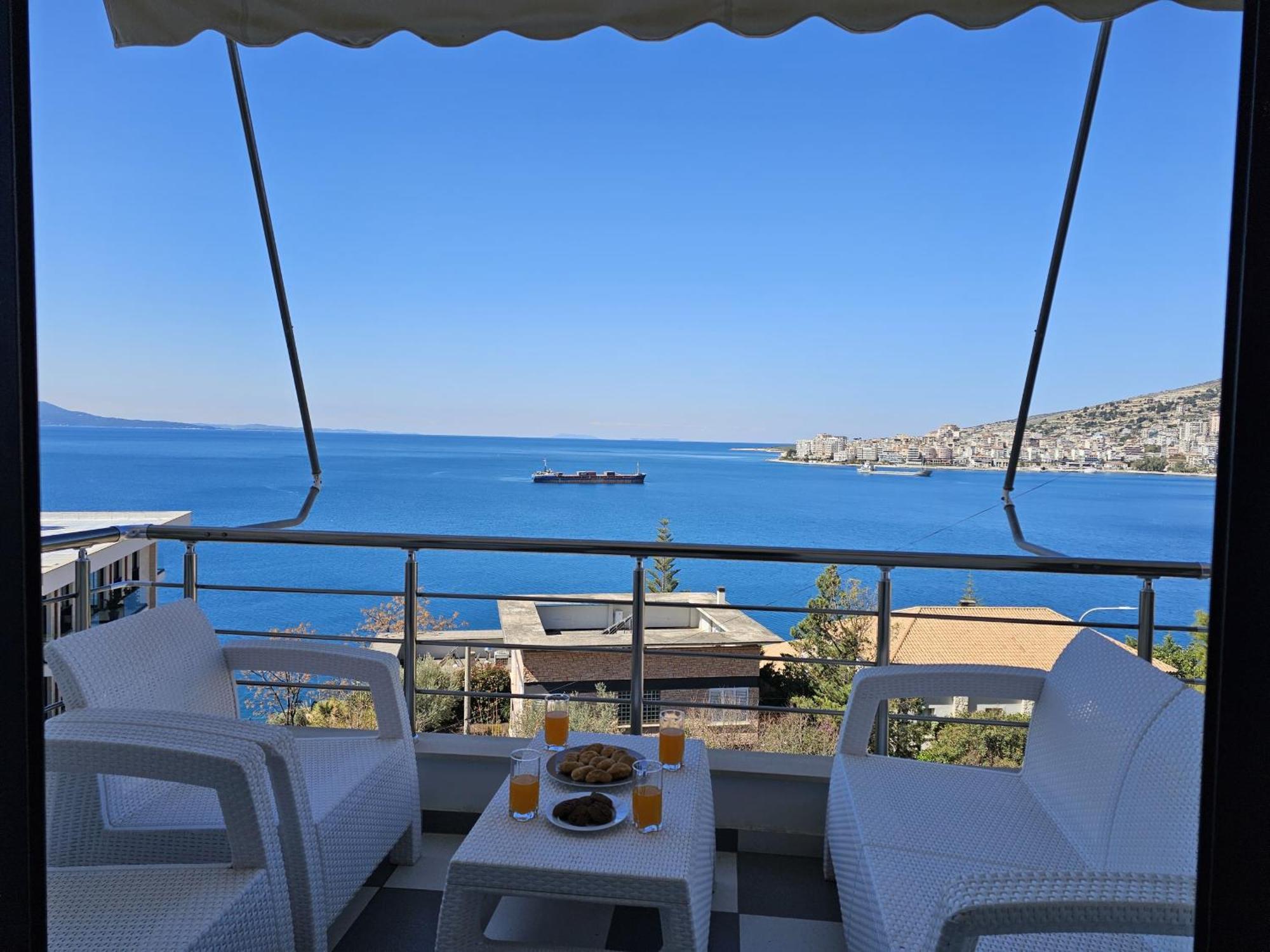 Ferienwohnung Sunset Tarraces Sarandë Exterior foto