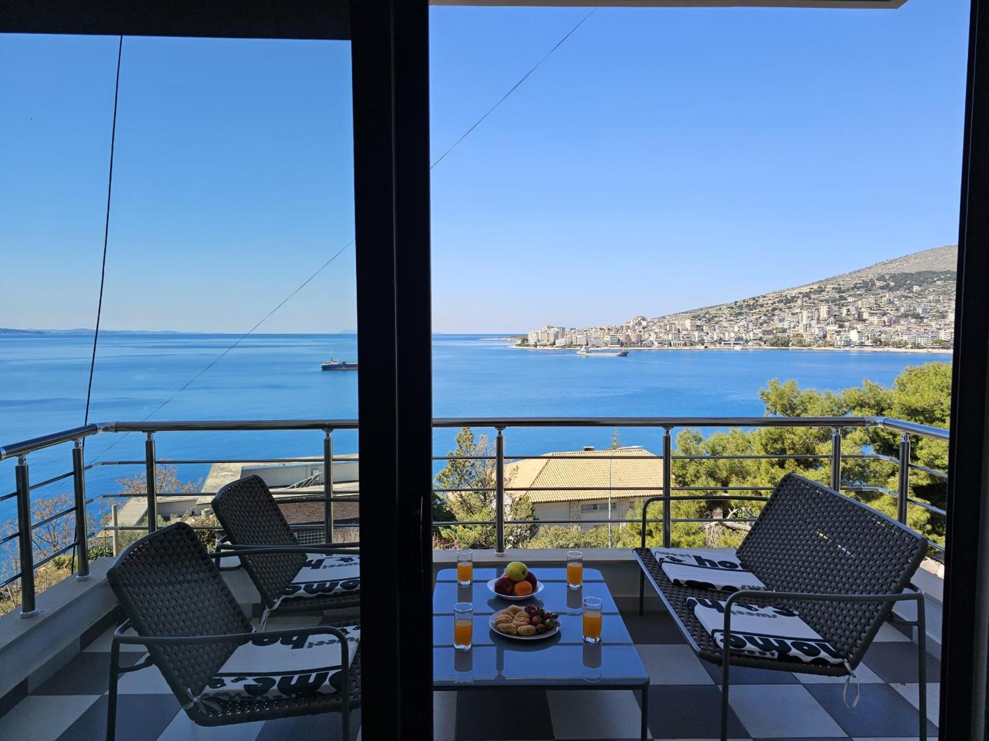 Ferienwohnung Sunset Tarraces Sarandë Exterior foto