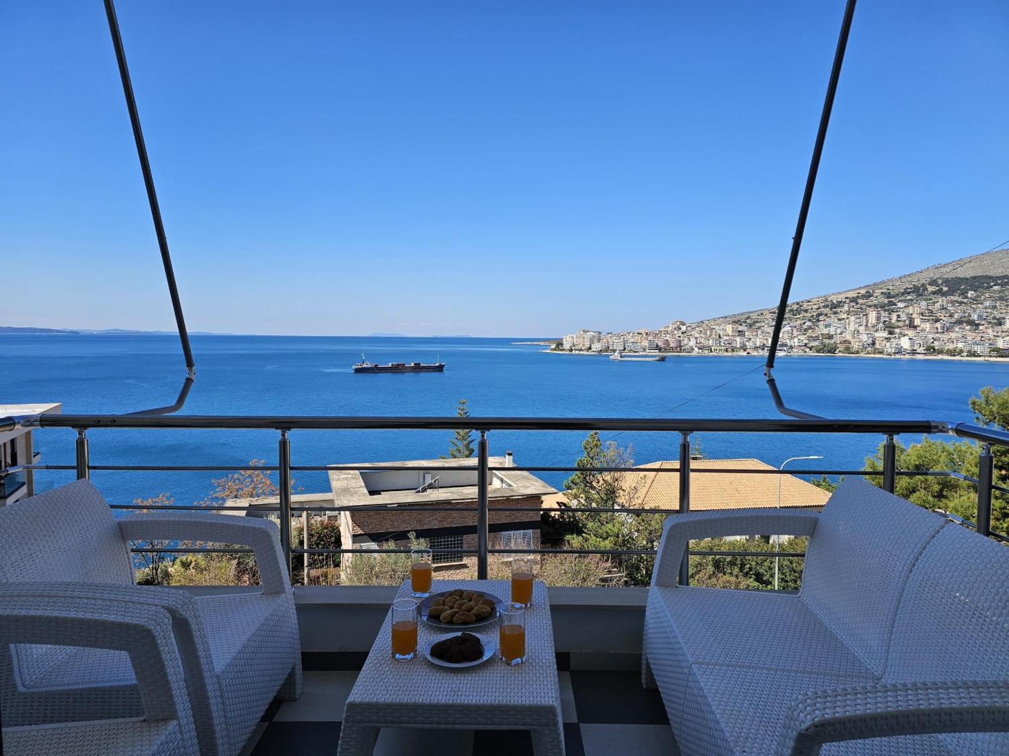 Ferienwohnung Sunset Tarraces Sarandë Exterior foto