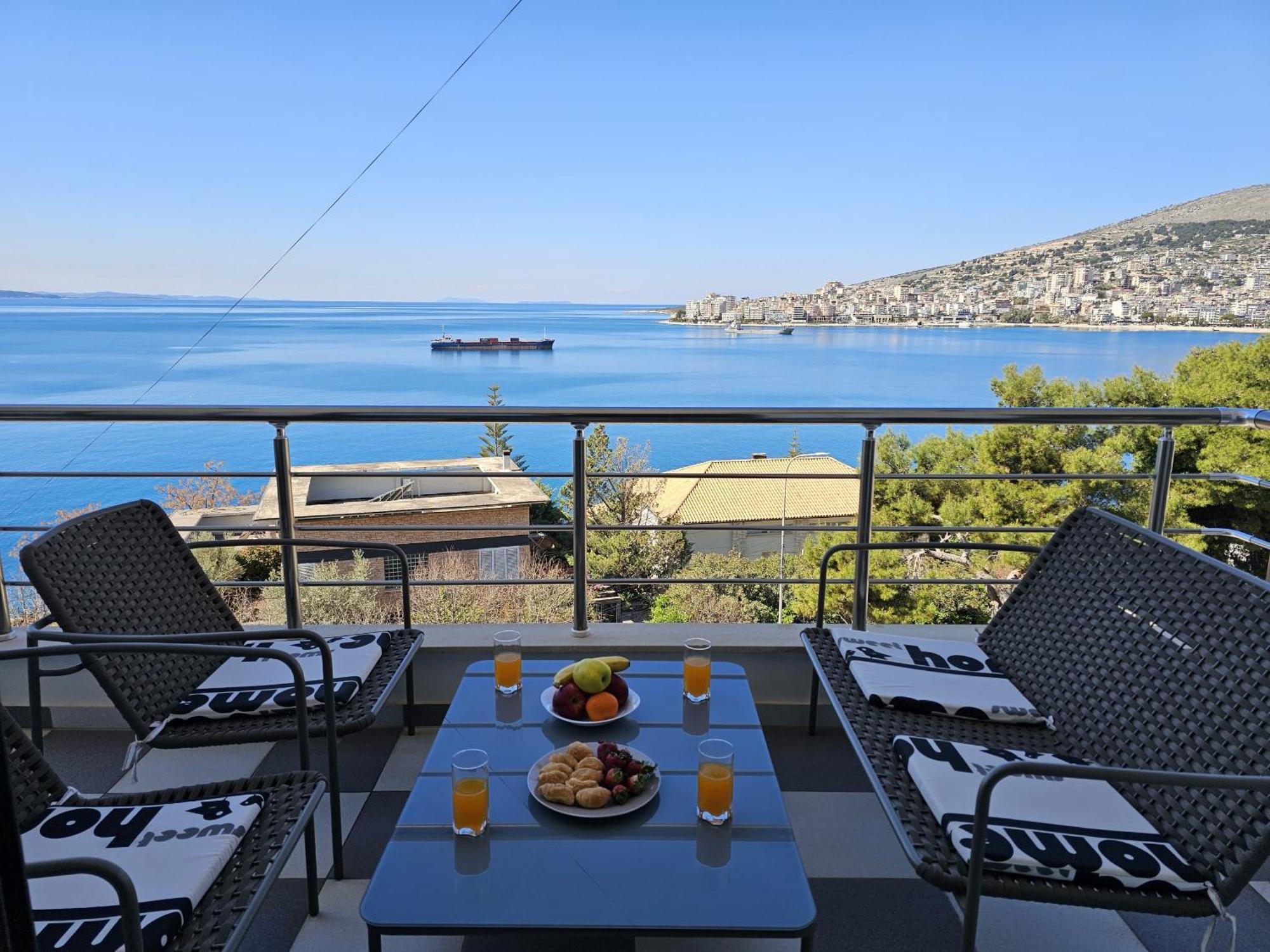 Ferienwohnung Sunset Tarraces Sarandë Exterior foto