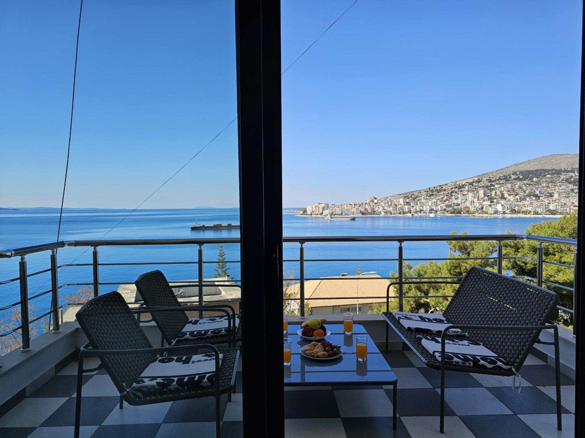 Ferienwohnung Sunset Tarraces Sarandë Exterior foto