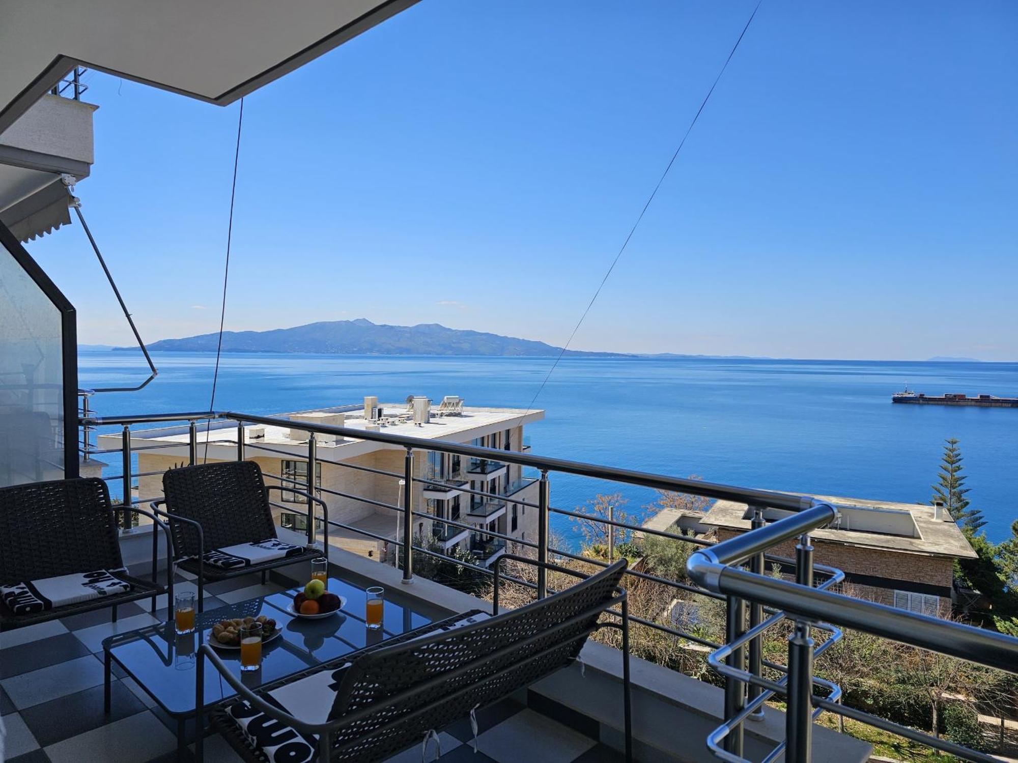 Ferienwohnung Sunset Tarraces Sarandë Exterior foto