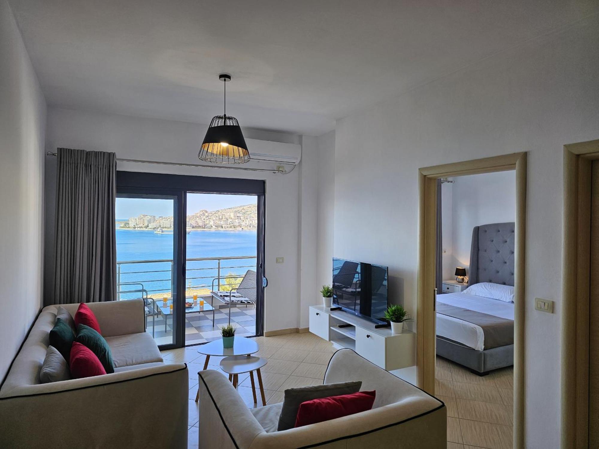 Ferienwohnung Sunset Tarraces Sarandë Exterior foto