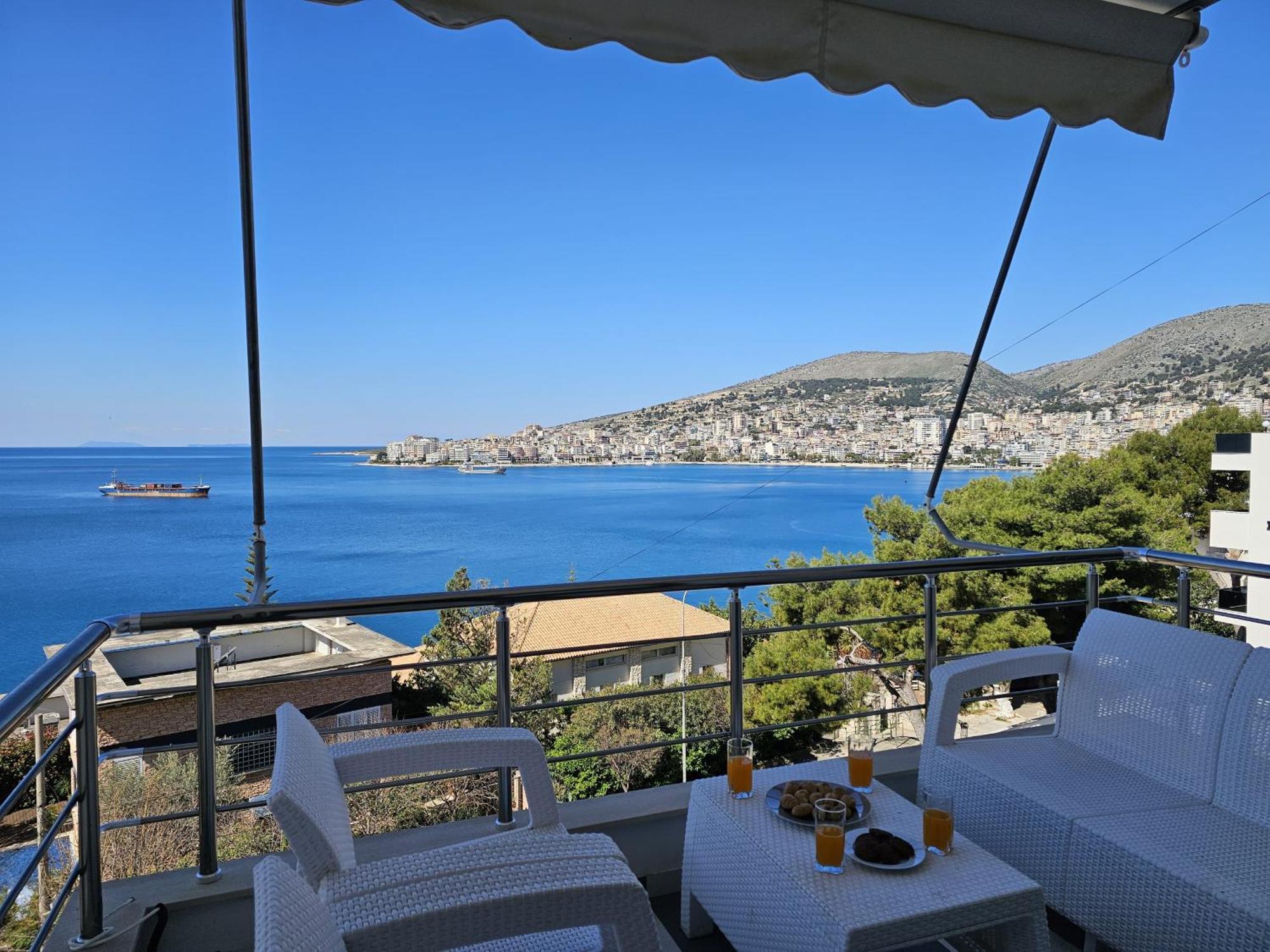Ferienwohnung Sunset Tarraces Sarandë Exterior foto