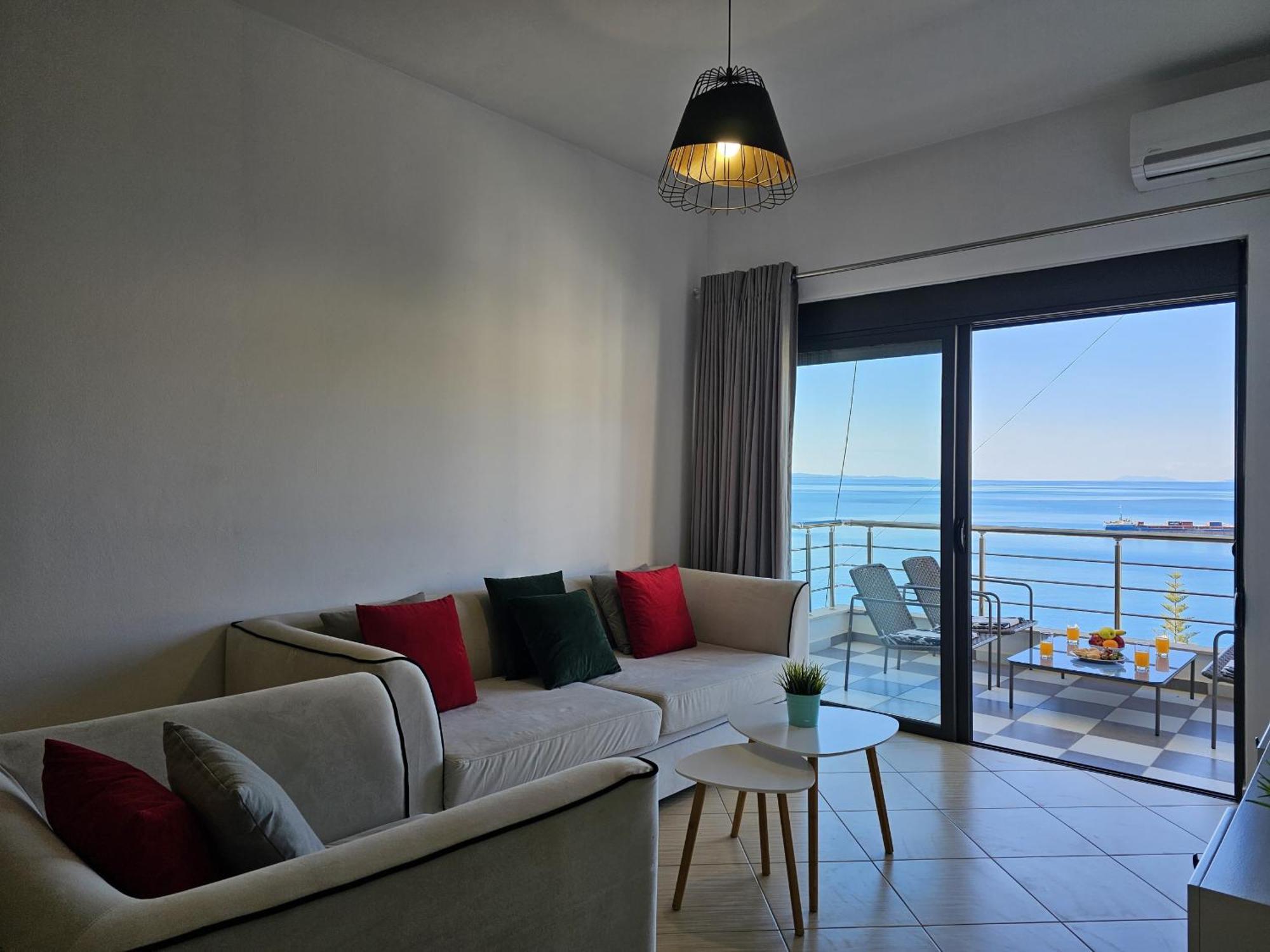 Ferienwohnung Sunset Tarraces Sarandë Exterior foto