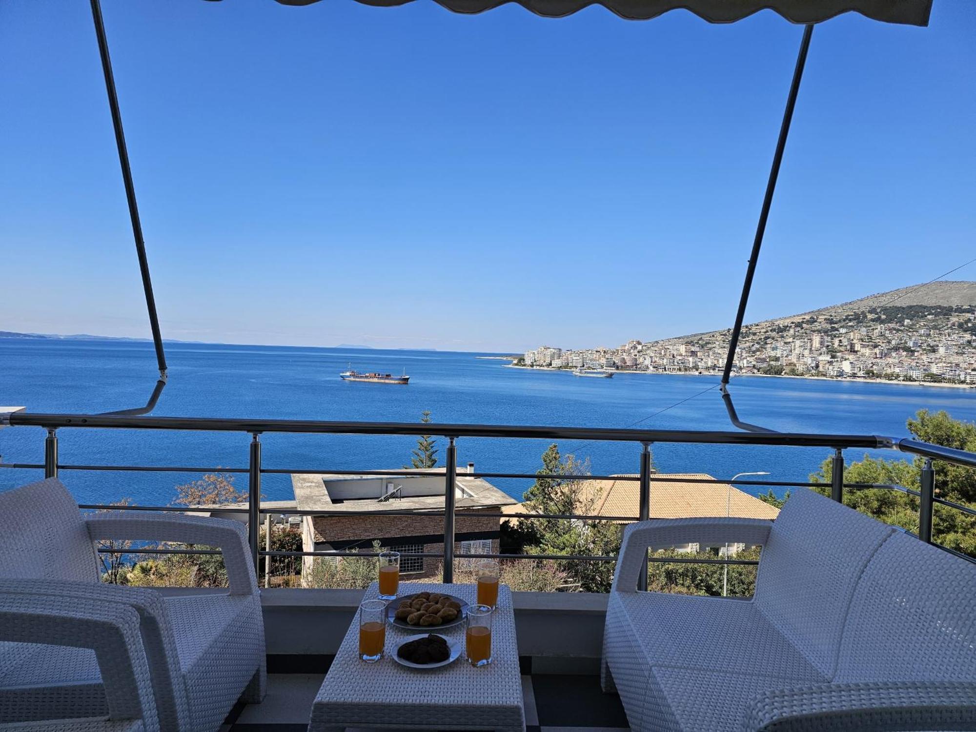 Ferienwohnung Sunset Tarraces Sarandë Exterior foto