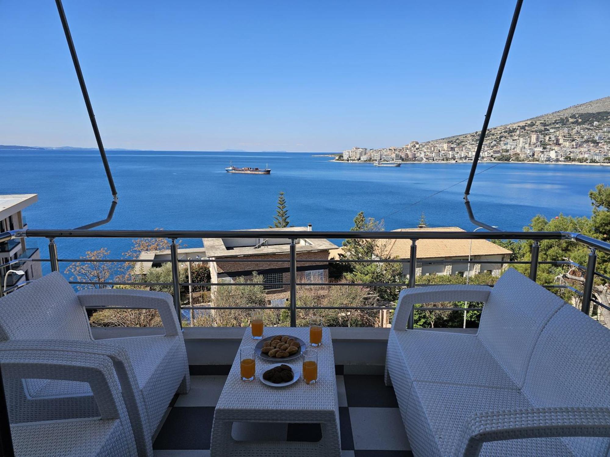 Ferienwohnung Sunset Tarraces Sarandë Exterior foto