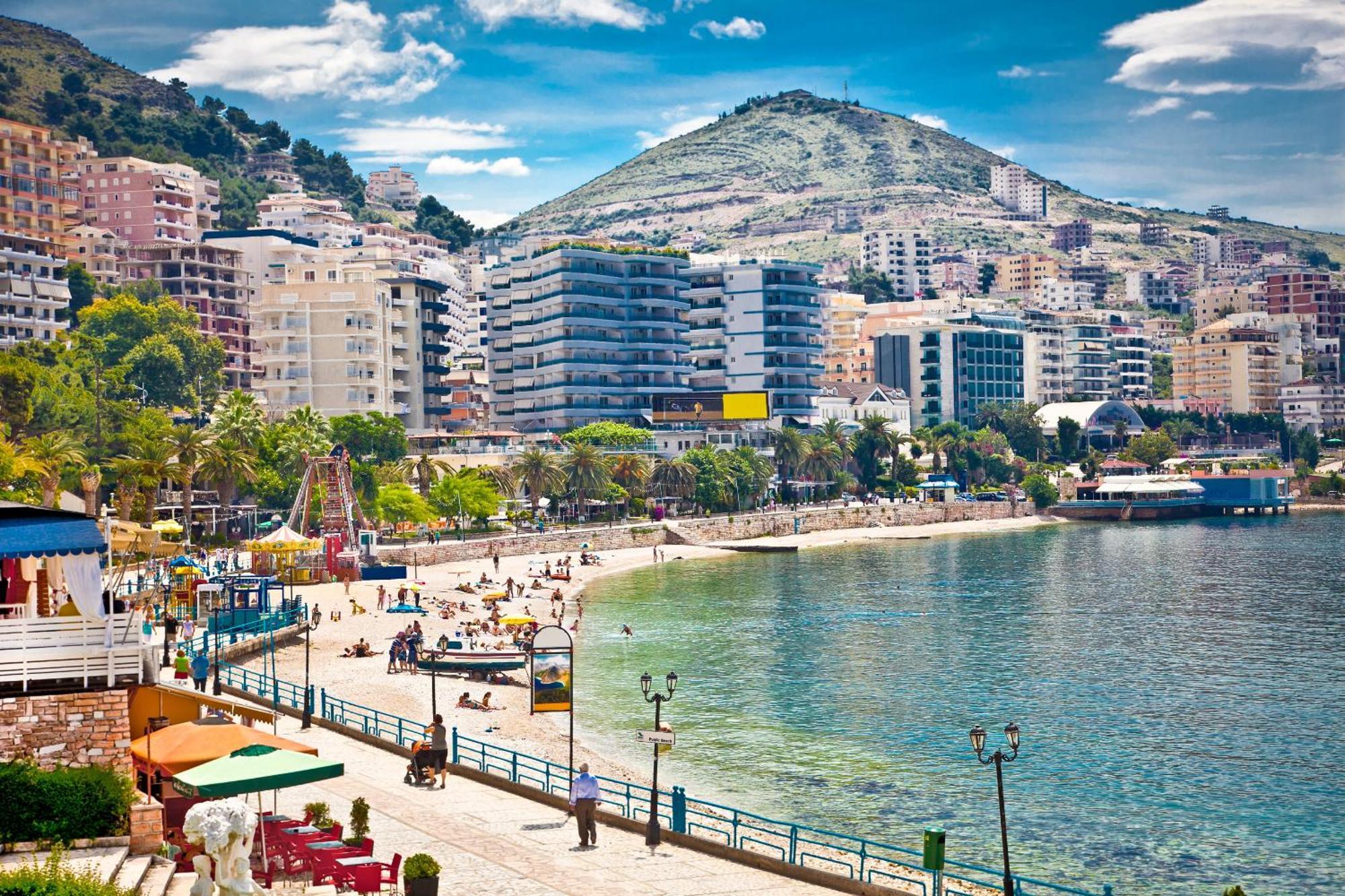Ferienwohnung Sunset Tarraces Sarandë Exterior foto